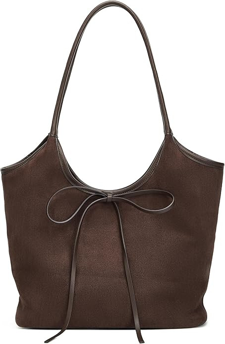 Vintage French Bow Tote Bag Large Capacity Hobo Bag Shoulder Bag Satchel Purse Chic Underarm Bag ... | Amazon (US)