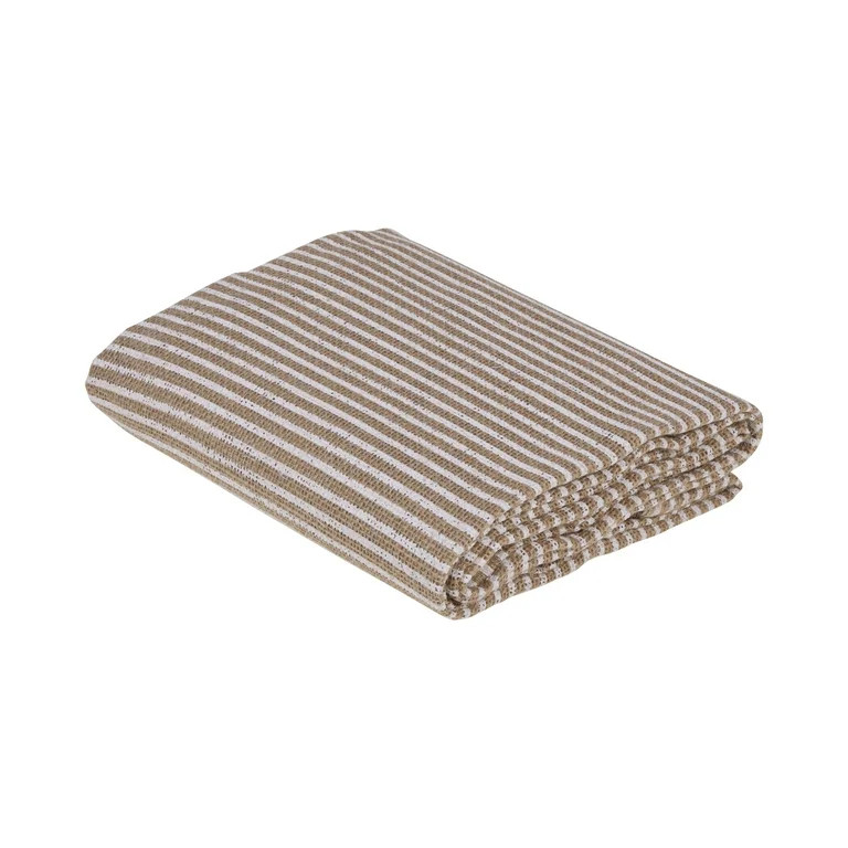 Love, Laugh, Craft Jute Burlap Precut Fabric, 46"W x 2-Yards, White Screenprint Stripe | Walmart (US)