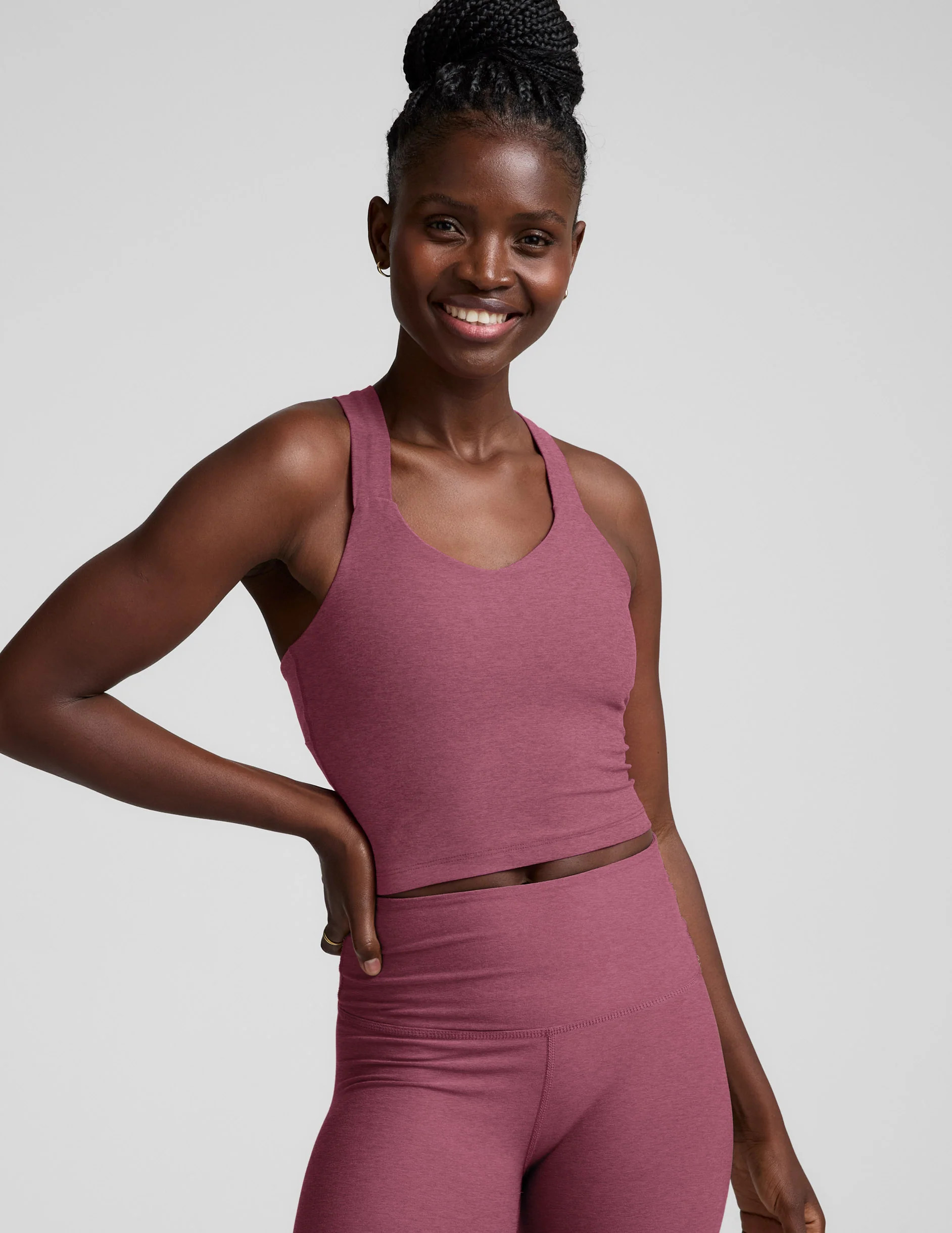 Spacedye Twist Through Cropped Tank | Beyond Yoga | Beyond Yoga