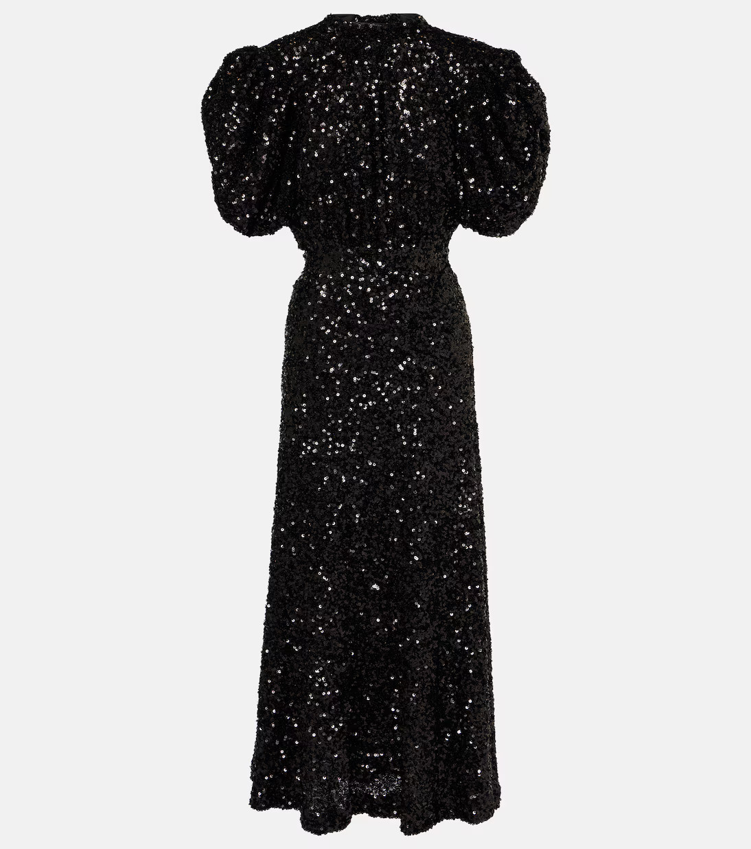 Sequined puff-sleeve midi dress | Mytheresa (US/CA)