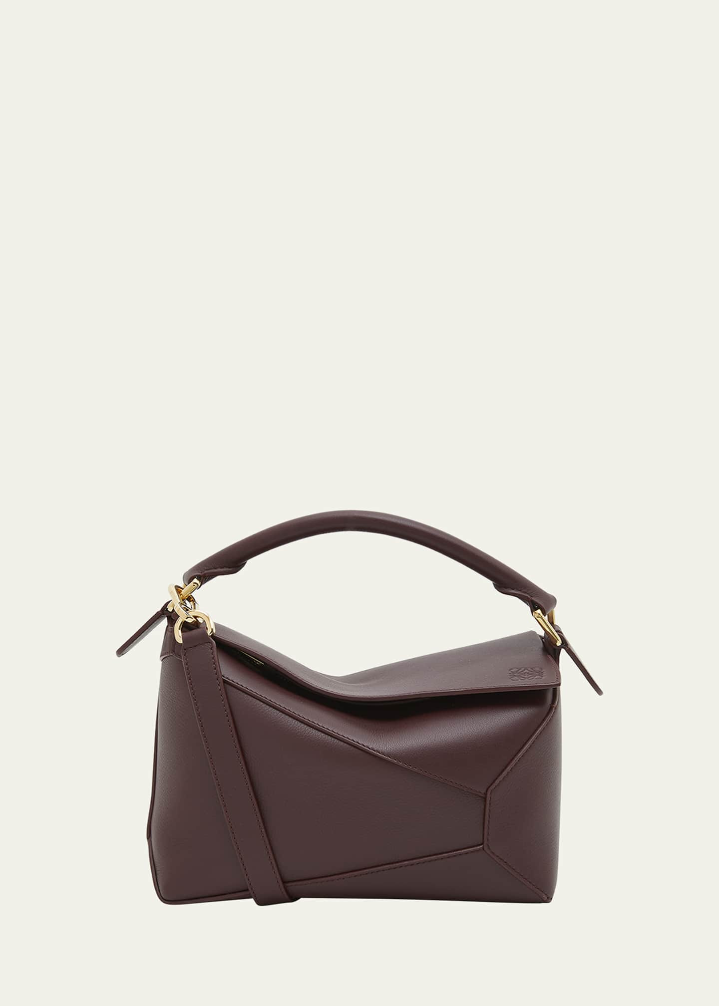 Loewe Puzzle Edge Small Top-Handle Bag in Leather | Bergdorf Goodman