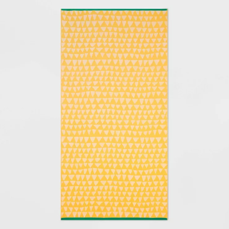 XL Pineapple Core Sand Resistant Beach Towel Yellow - Sun Squad™ | Target
