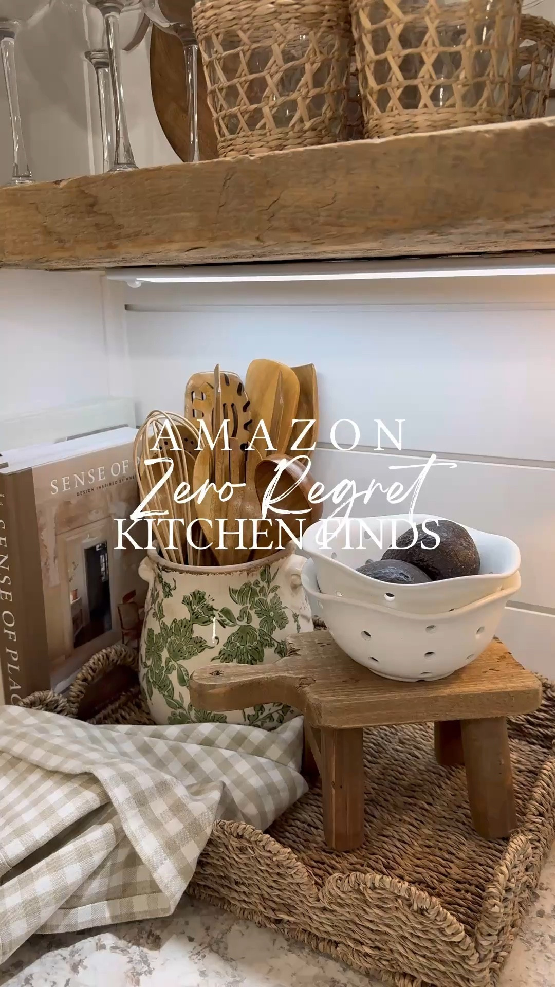 Amazon Zero Regret Kitchen Finds

Follow @farmtotablecreations on Instagram for more home finds you’ll love.

These are the kind of kitchen pieces you reach for every single day 🤍 Simple, functional, and effortlessly pretty. From the warm wood utensils and woven tray to the soft neutral textiles and cozy lamp glow, everything here adds that collected, lived-in feel without overthinking it. It’s the perfect mix of practical + styled that makes your kitchen feel inviting and pulled together.

#kitchenfinds #amazonhome #kitchendecor #countertopdecor #woodaccents #neutralhome #wovenbasket #kitchenstyling #homefinds #amazondecor

#LTKSaleAlert #LTKHome