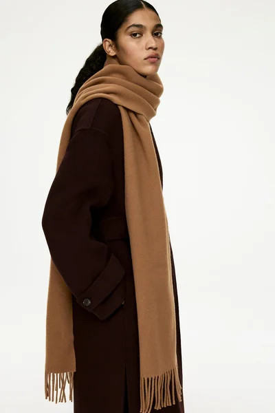 Wool Scarf – Brown – Women – ARKET GB | Arket UK