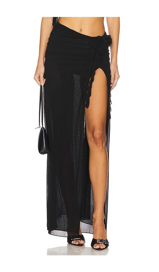 Nena Maxi Skirt in Black | Revolve Clothing (Global)