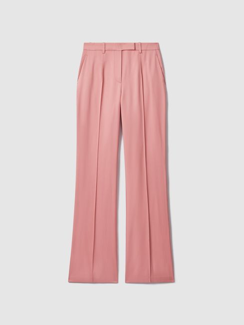 Reiss Pink Millie Flared Suit Trousers | Reiss UK