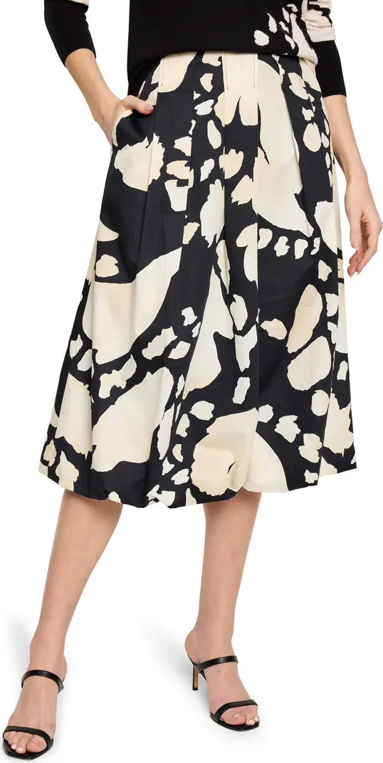 NIC+ZOE Evening Petal Bubble Hem Cotton Midi Skirt | Nordstromrack | Nordstrom Rack