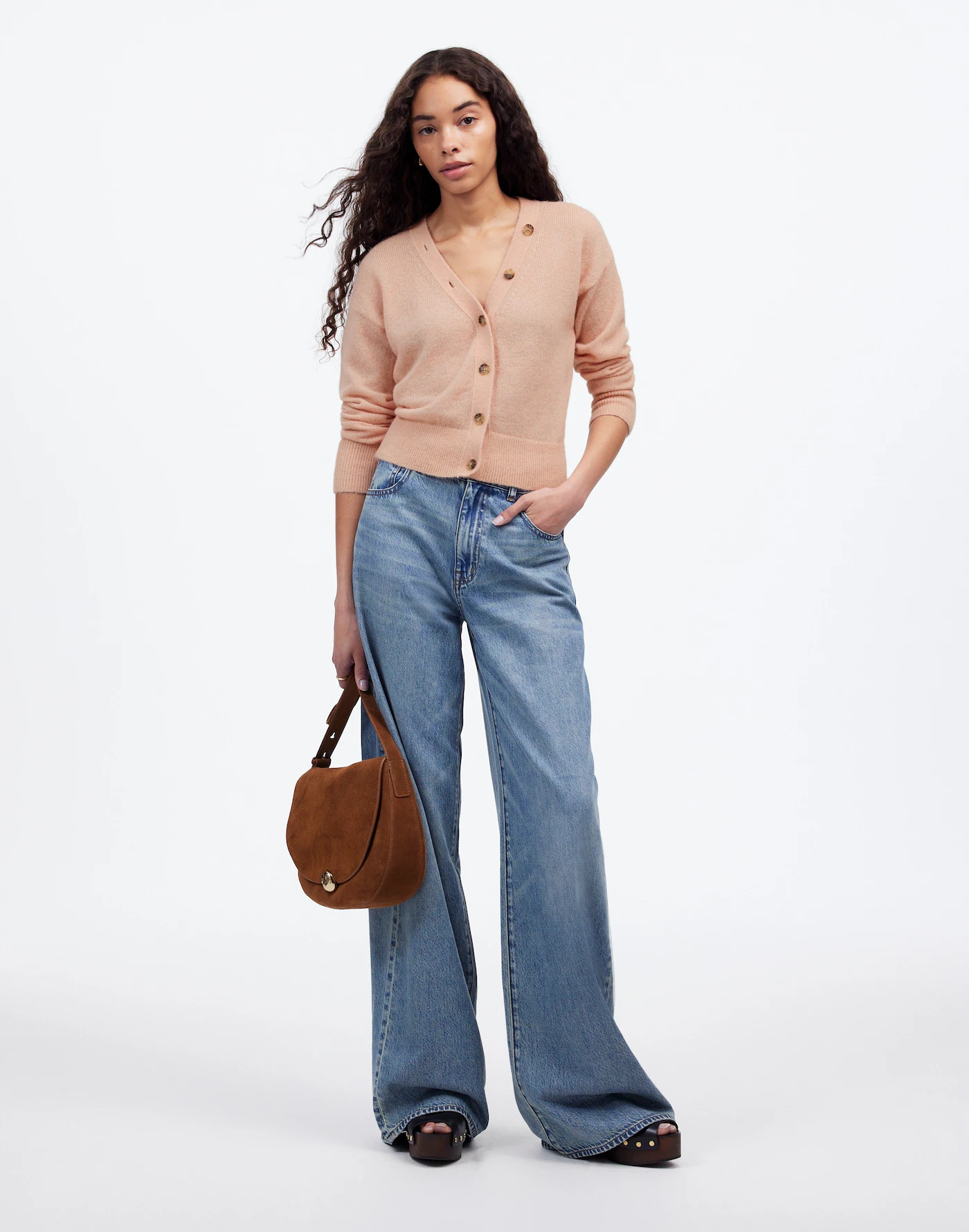 Alpaca-Blend V-Neck Cardigan | Madewell | Madewell