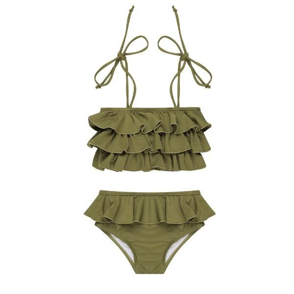 Mini Poppy Bikini Set - Olive Martini | Infamous Swim