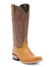 Made In Mexico Leather Smooth Ostrich Western Heel Cutter Toe Boots | TJ Maxx