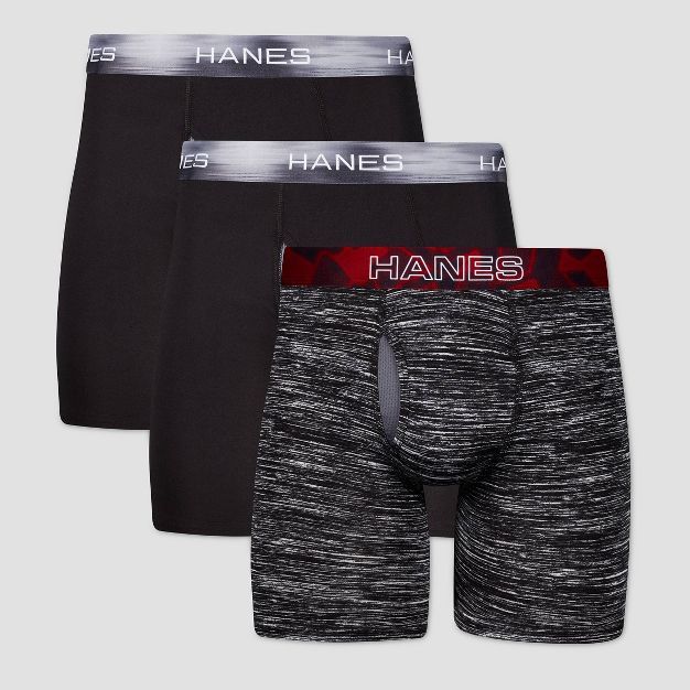 Hanes Premium Men's 3pk Xtemp Long Leg Boxer Briefs - Colors May Vary | Target