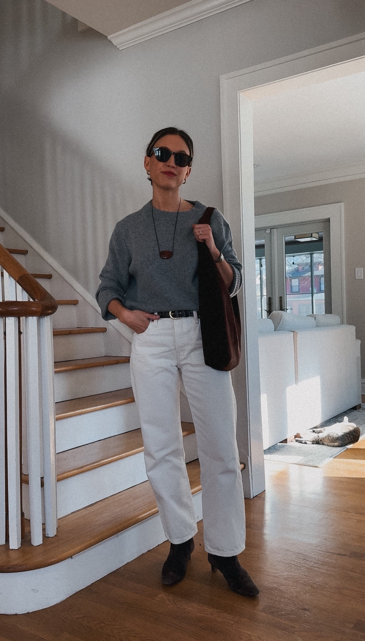 Look of the Day // 2.11.26

Quince sweater, XS, TTS for an oversized fit. Levi’s denim, 25, TTS for a relaxed fit, this is the Ankle length best for petites, linking the original too  Madewell boots, sold out in this brown suede, linked the brown leather version. Gap bag. Quince sunglasses. Heaven Mayhem necklace. J.Crew belt. Croissant Hoops from Sela Designs, ASHLEYROHR10 for 10% off. 

#LTKPetite #LTKOver40