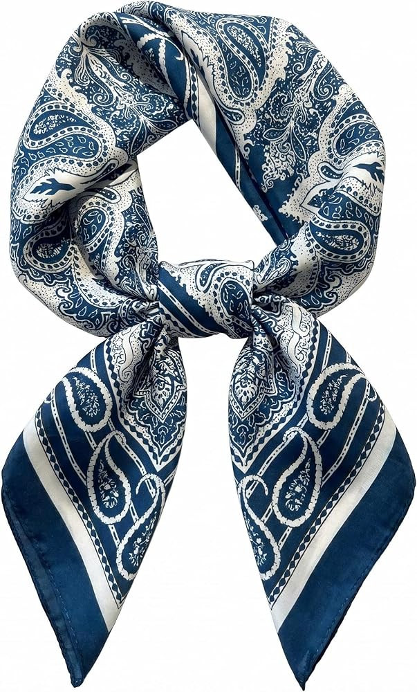Head Hair Scarf for Women Neck Scarf Like Satin Silk Hair Bandana Square Scarves Fashion Accessor... | Amazon (US)