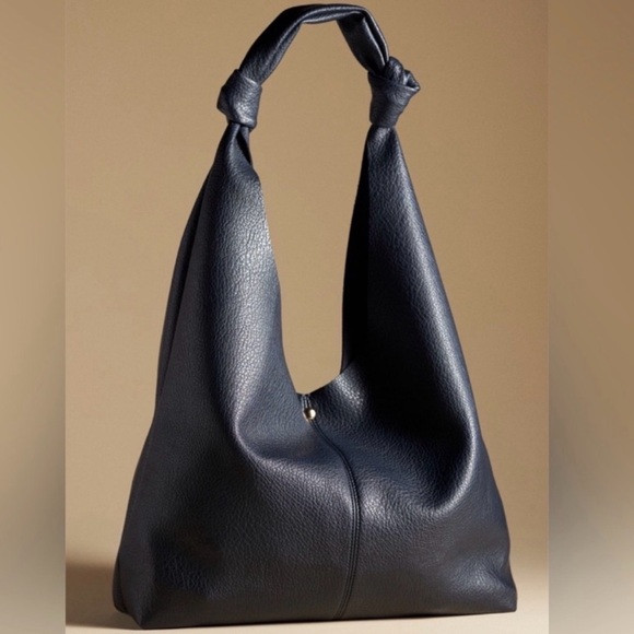 The love knot slouchy bag navy | Poshmark