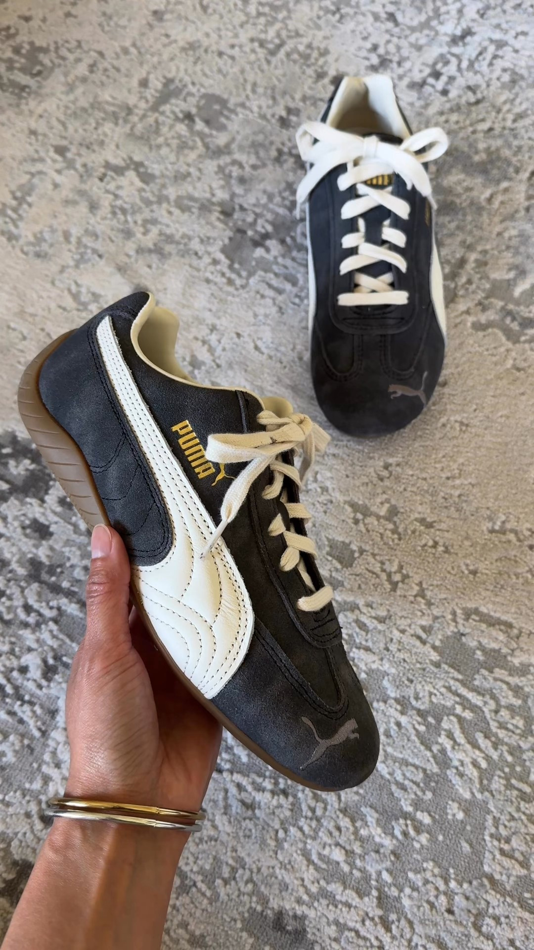 Fall shoes. Fall sneakers. These are a chic dark gray color that is faded. Has that cool worn in vintage look to the sueded texture. Love the gum sole with it. True to size. 
Fall transition  Fall outfit. Fall outfits. Jeans  

#LTKOver40 #LTKShoeCrush #LTKFindsUnder100