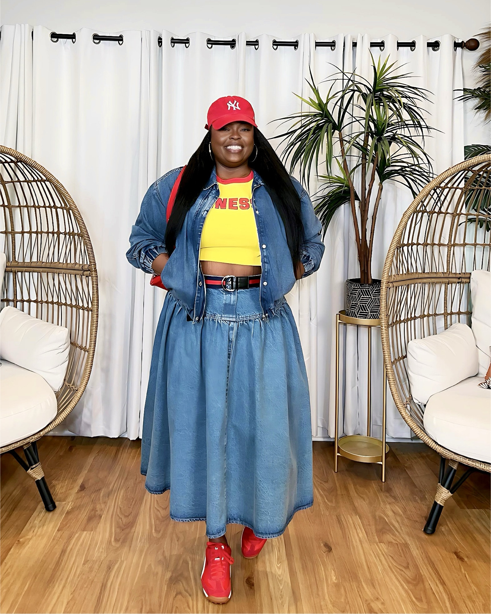 Cute casual outfit. 

Skirt Size: US12
