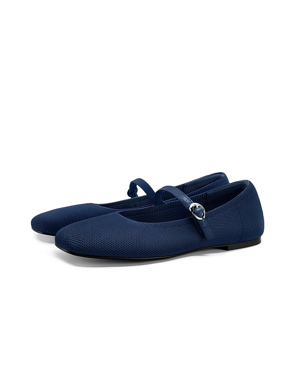 Mirth | Square Toe Mary Jane Flats | Fitory Footwear US