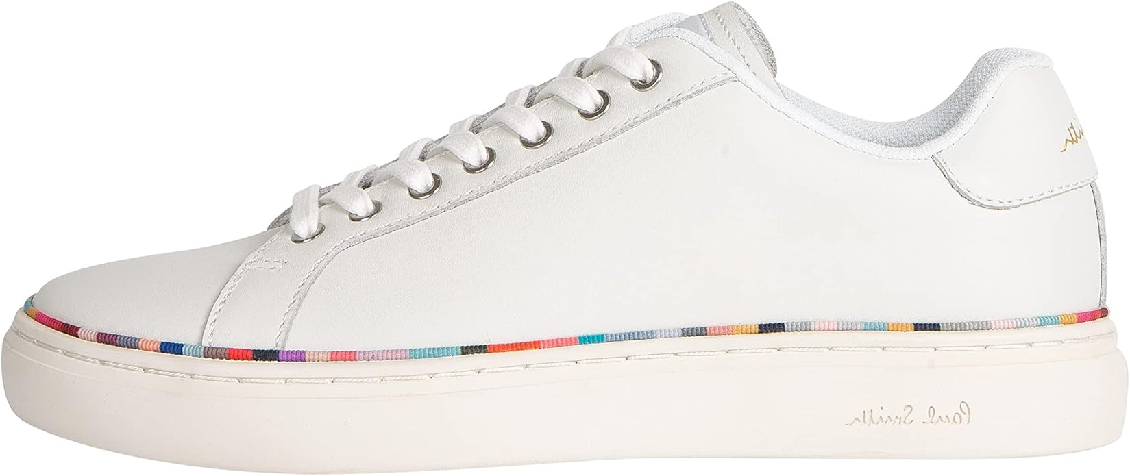 Paul Smith Women's Ps Shoe Lapin White Swirl Rand Sneaker | Amazon (US)