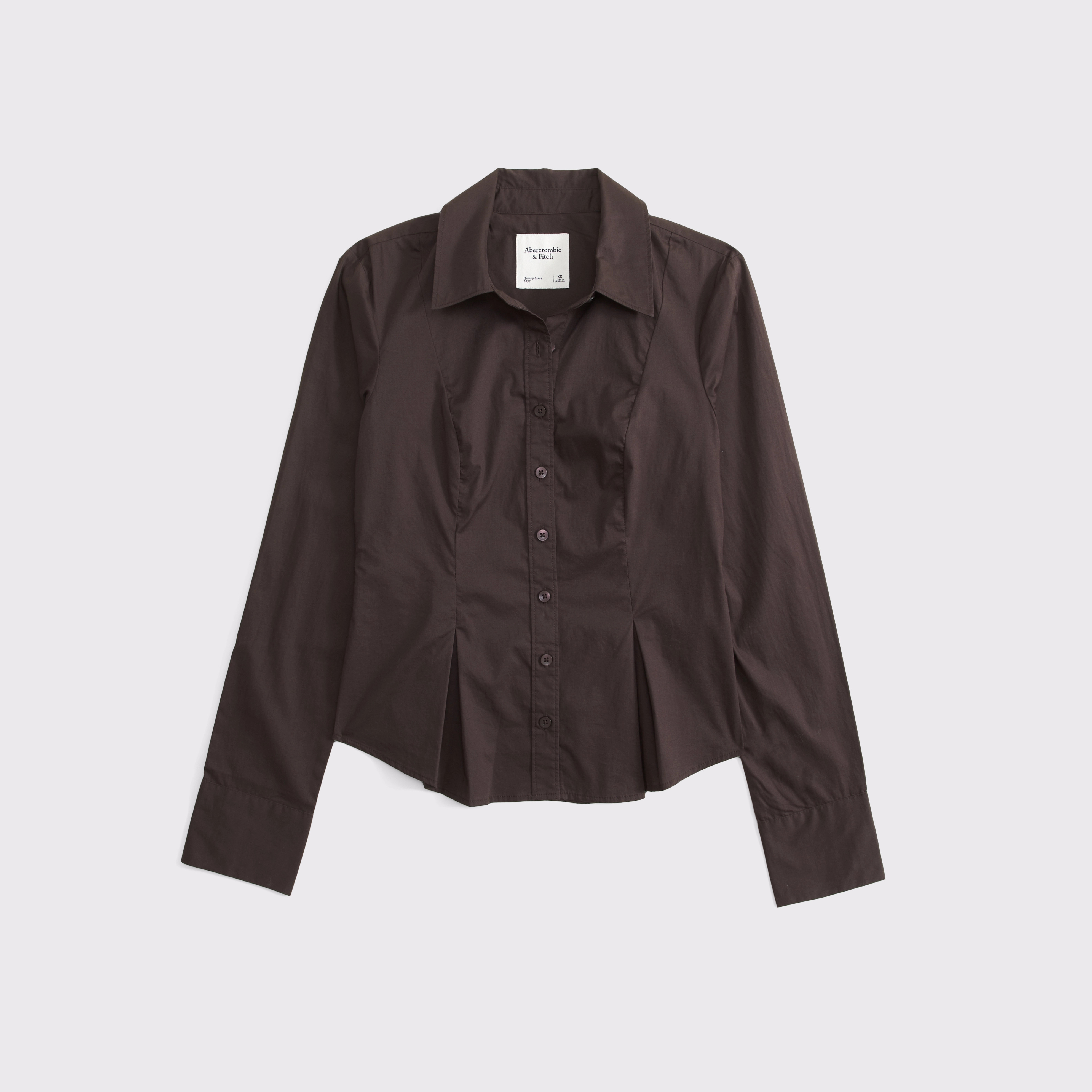 Cinched Poplin Shirt | Abercrombie & Fitch (US)