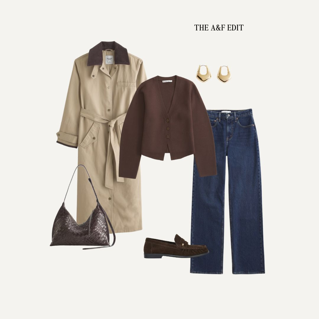 The most gorgeous trench coat with a pop of chocolate brown! 

Autumn outfit, autumn jacket, chocolate brown, dark denim, suede loafers 

 #LTKuk #LTKautumn #LTKwinter