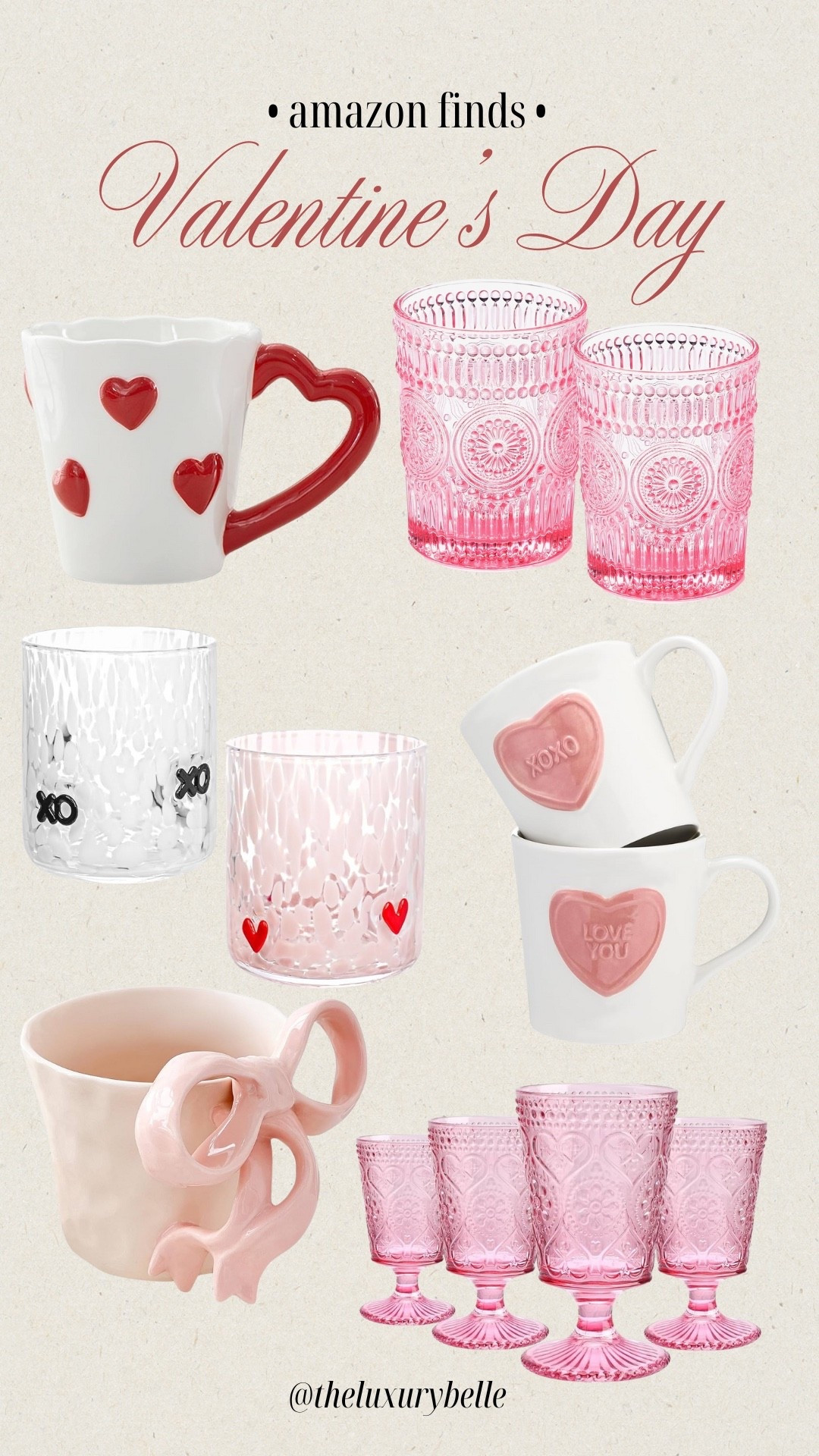 Amazon Valentine’s Day mugs and cups! 

#LTKHome #LTKValentine #LTKSeasonal