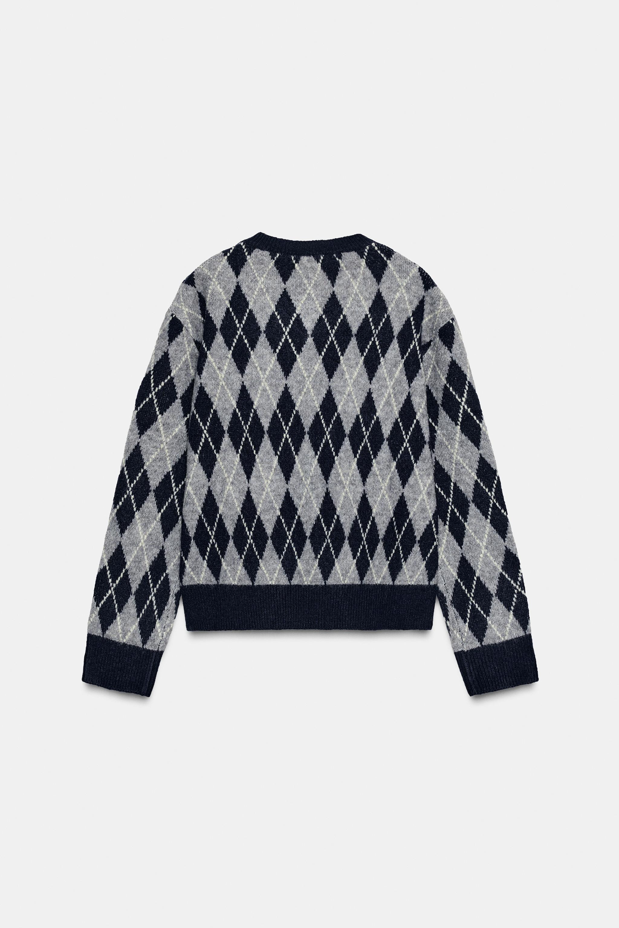 DIAMOND KNIT JUMPER | Zara UK