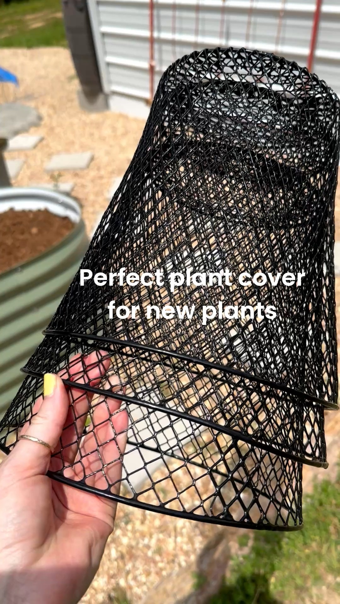 Mesh trash cans are perfect to use in the garden! 

#LTKHome #LTKSeasonal #LTKSaleAlert