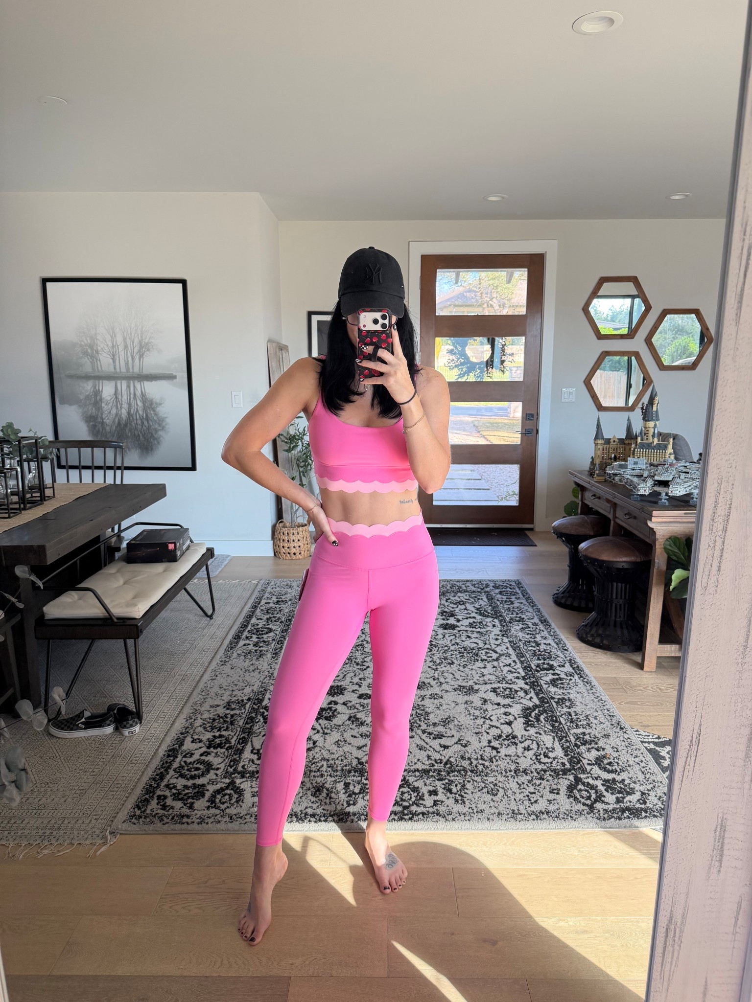 My scalloped workout wear is back in stock! Wearing a small in both pieces. They come in multiple colors. 

#LTKfitnessgoals #LTKFindsUnder50 #LTKselfcare