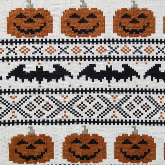 My Texas House Halloween Pumpkins and Bats Cotton Knit Throw, Multicolor, 50" x 60" | Walmart (US)