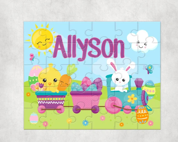 Personalized Easter Puzzle  Personalized Basket Fillers  | Etsy | Etsy (US)