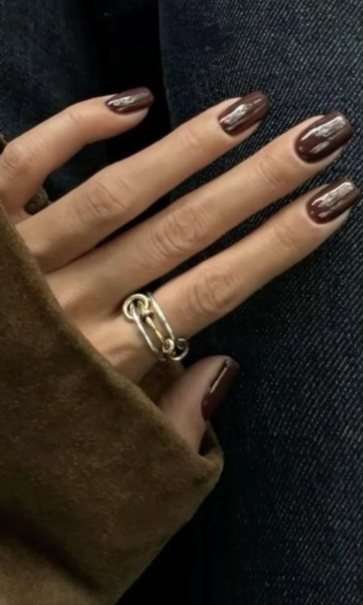Brown nails are a timeless choice for fall, offering a rich, sophisticated look that complements the season’s earthy tones. From deep chocolate shades to glossy caramel or tortoise shell designs, brown nails add warmth and elegance to any outfit. They pair beautifully with cozy knits, neutral layers, and gold jewelry, the perfect finishing touch for an effortlessly polished fall look. 

 #LTKSeasonal #LTKStyleTip #LTKBeauty