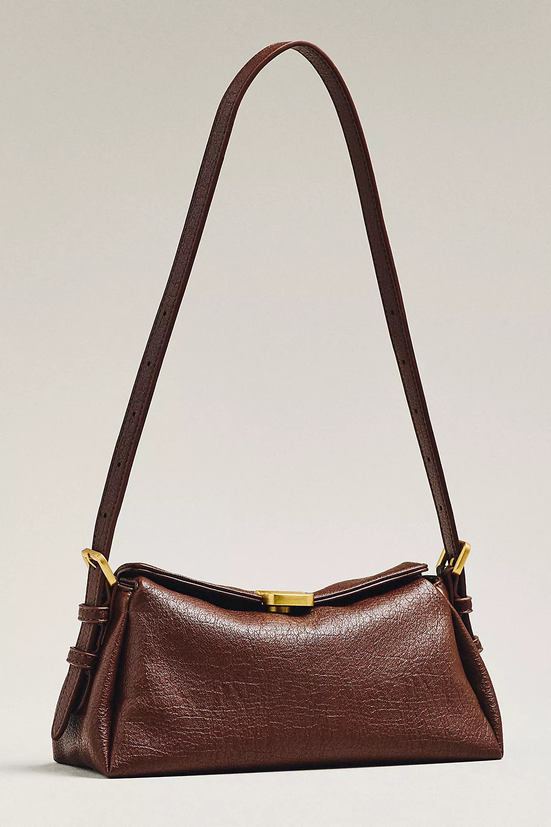 Slouchy Faux Leather Shoulder Bag | Anthropologie (US)