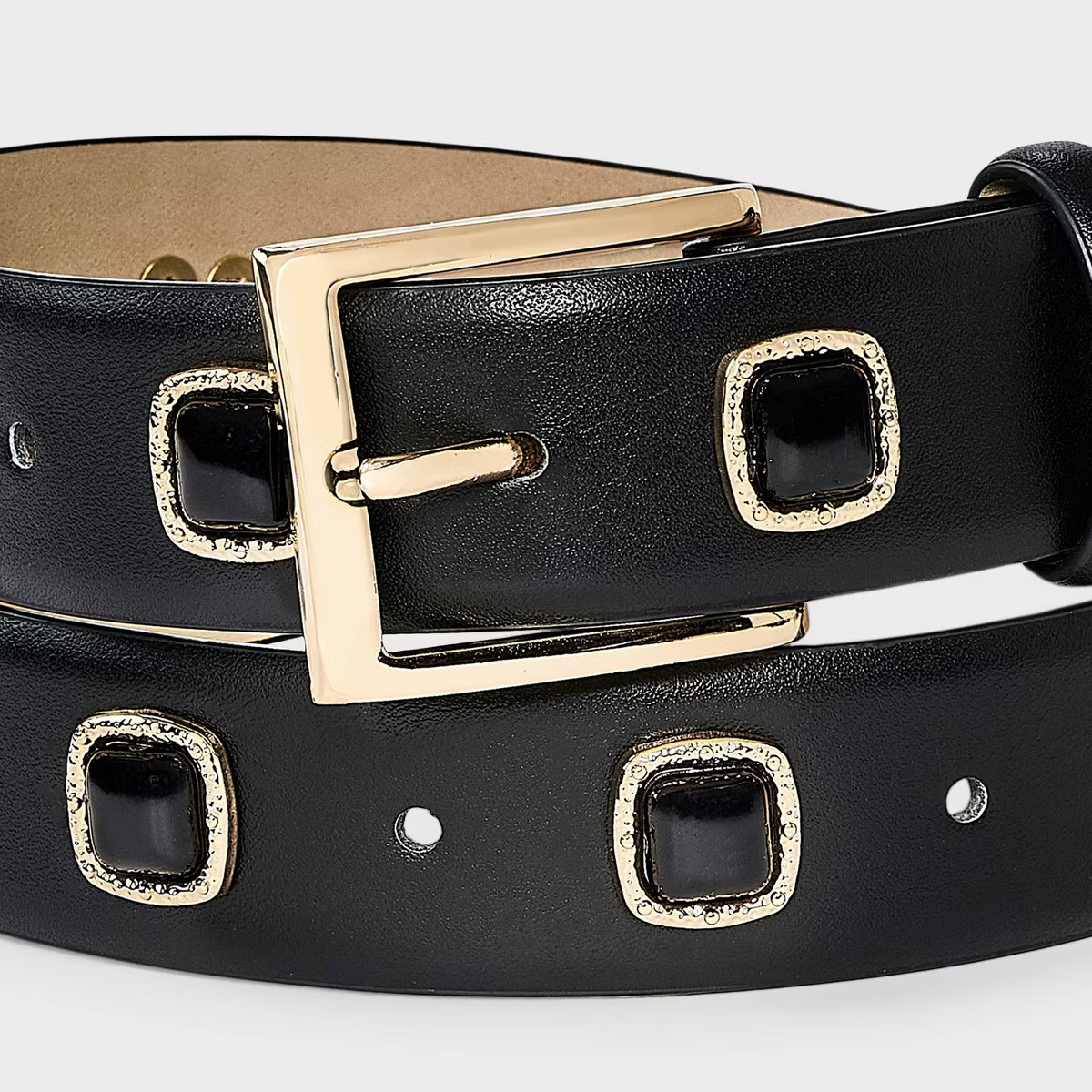 Hammer Square Stud Belt - A New Day™ Black | Target