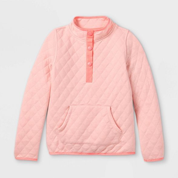 Girls' Quilted Pullover Sweatshirt - Cat & Jack™ | Target