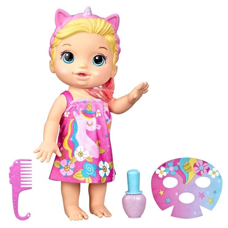 Baby Alive Glam Spa Unicorn Baby Doll - Blonde Hair | Target