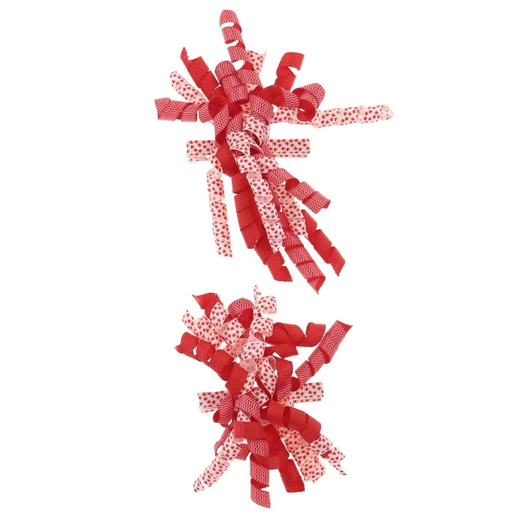 Way to Celebrate Valentine's Day Curly Ribbon Clips, 2 Pieces | Walmart (US)