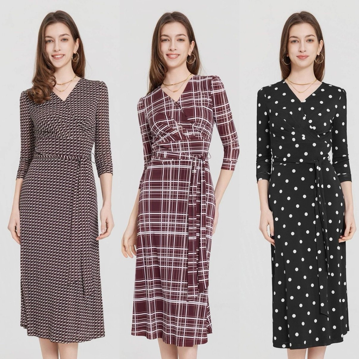 New faux wrap dresses from Target, $40! Three print options. Midi length with side zipper  

#LTKOver40 #LTKFindsUnder50 #LTKWorkwear