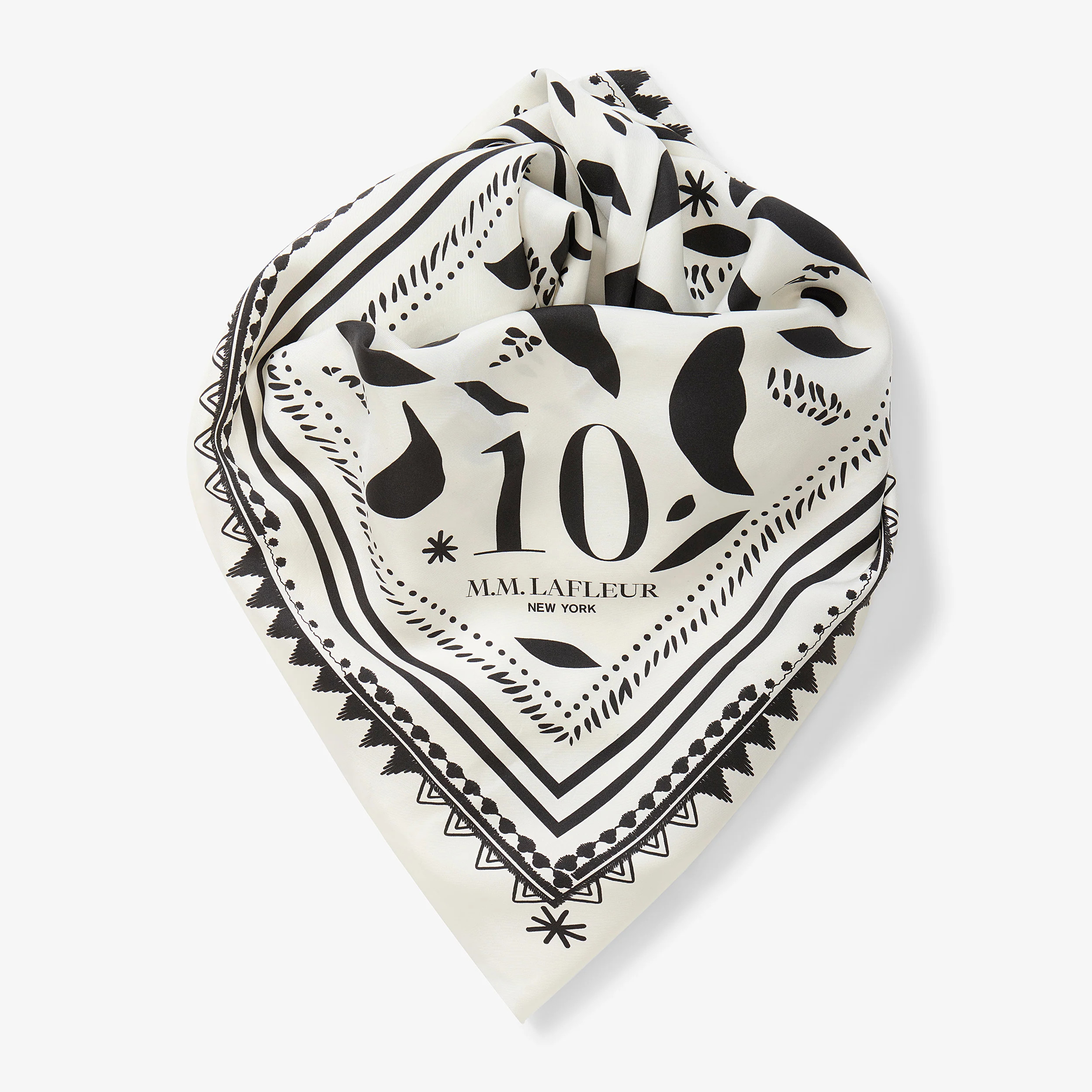 Icon Print Anniversary Scarf - Washable Silk :: Icon Print | MM LaFleur
