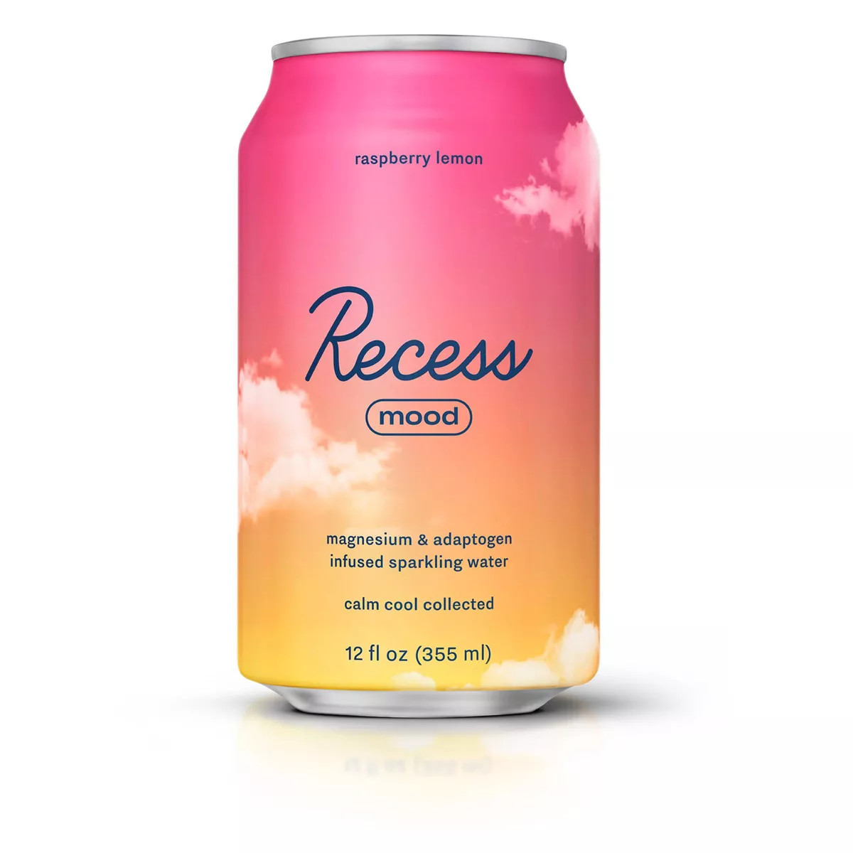 Recess Mood Raspberry Lemon Sparkling Water with Magnesium L Threonate - 12 fl oz Can | Target