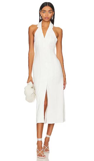 x REVOLVE Button Down Midi Dress in White | Revolve Clothing (Global)