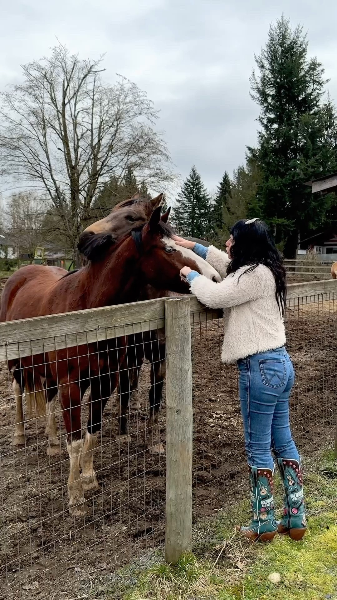 Barnyard glam, but make it western 🤠✨

Wrangler denim on denim for that classic cowgirl base, topped with a cozy shag jacket for a little retro flair. The real showstoppers? These statement boots—bright, bold, and made for turning heads. Add a concho belt + shades, and you’ve got rodeo meets rock ‘n’ roll.

Would you go all-in with the shag jacket or keep it sleek with just the Wrangler denim + boots?

#WranglerStyle #CowgirlCore #WesternFashion #StatementBoots #DenimOnDenim #LTKStyle #LTKBoots

#LTKcanada #LTKjeans #LTKsale