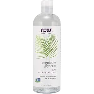NOW Solutions, Vegetable Glycerin, 100% Pure, Versatile Skin Care, Softening and Moisturizing, 16-Ou | Amazon (US)