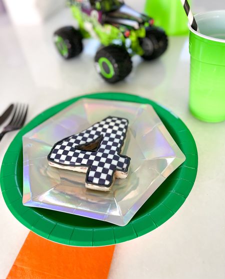 Vann’s Monster Jam Birthday Party - table settings! I pretty much find a way to add iridescent anything to parties 😆 it always makes it more fun! 

Monster jam birthday party | toddler boy monster truck party | monster trucks | monster jam | party table settings | race car party | race car birthday party theme | monster truck birthday theme | checkered birthday theme | toddler boy 4th birthday party theme | boys fourth birthday | toddler boys birthday party theme  | Amazon birthday theme | Amazon birthday | kids birthday party themes | boys birthday theme 



#LTKkids #LTKfamily #LTKparties