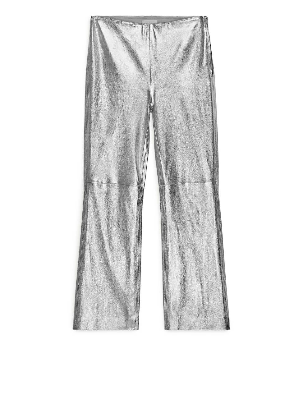 Cropped Stretch Leather Trousers | ARKET