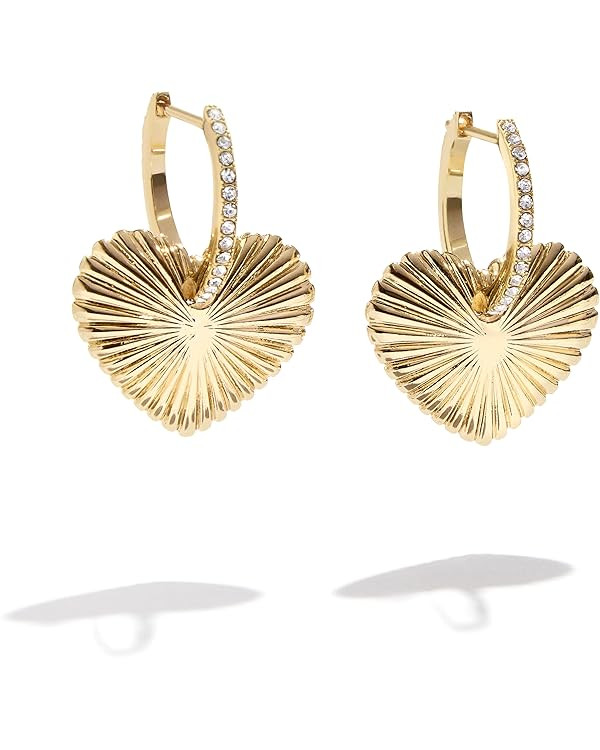 Heart Shaped Hoop Earrings for Women | Amazon (US)