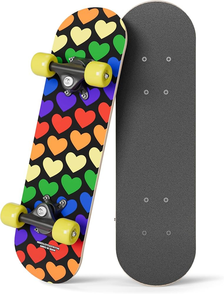 Kids Beginner Mini Skateboard from Rude Boyz - Learn Skateboarding in Style - Mini Wooden Cruiser... | Amazon (US)