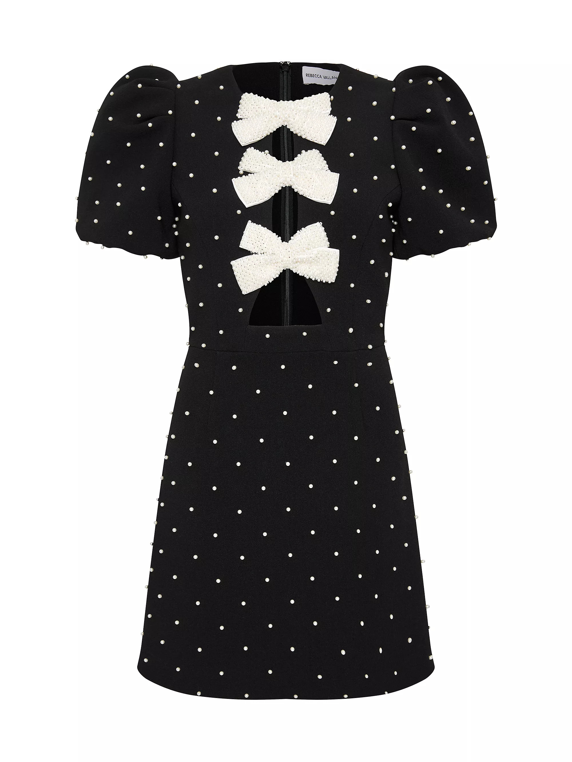 Shop Rebecca Vallance Veronica Bows & Rhinestones Dress | Saks Fifth Avenue | Saks Fifth Avenue