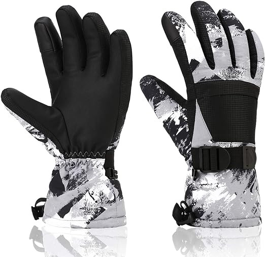 Ski Gloves, Yidomto Winter Waterproof Warm Touchscreen Snow Gloves Mens, Womens, Boys, Girls, Kid... | Amazon (US)