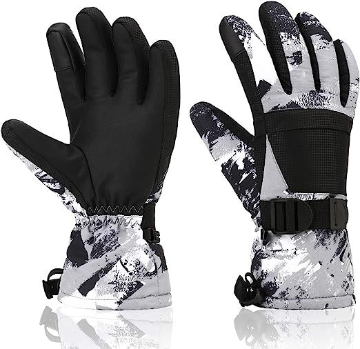 Ski Gloves, Yidomto Winter Waterproof Warm Touchscreen Snow Gloves Mens, Womens, Boys, Girls, Kid... | Amazon (US)