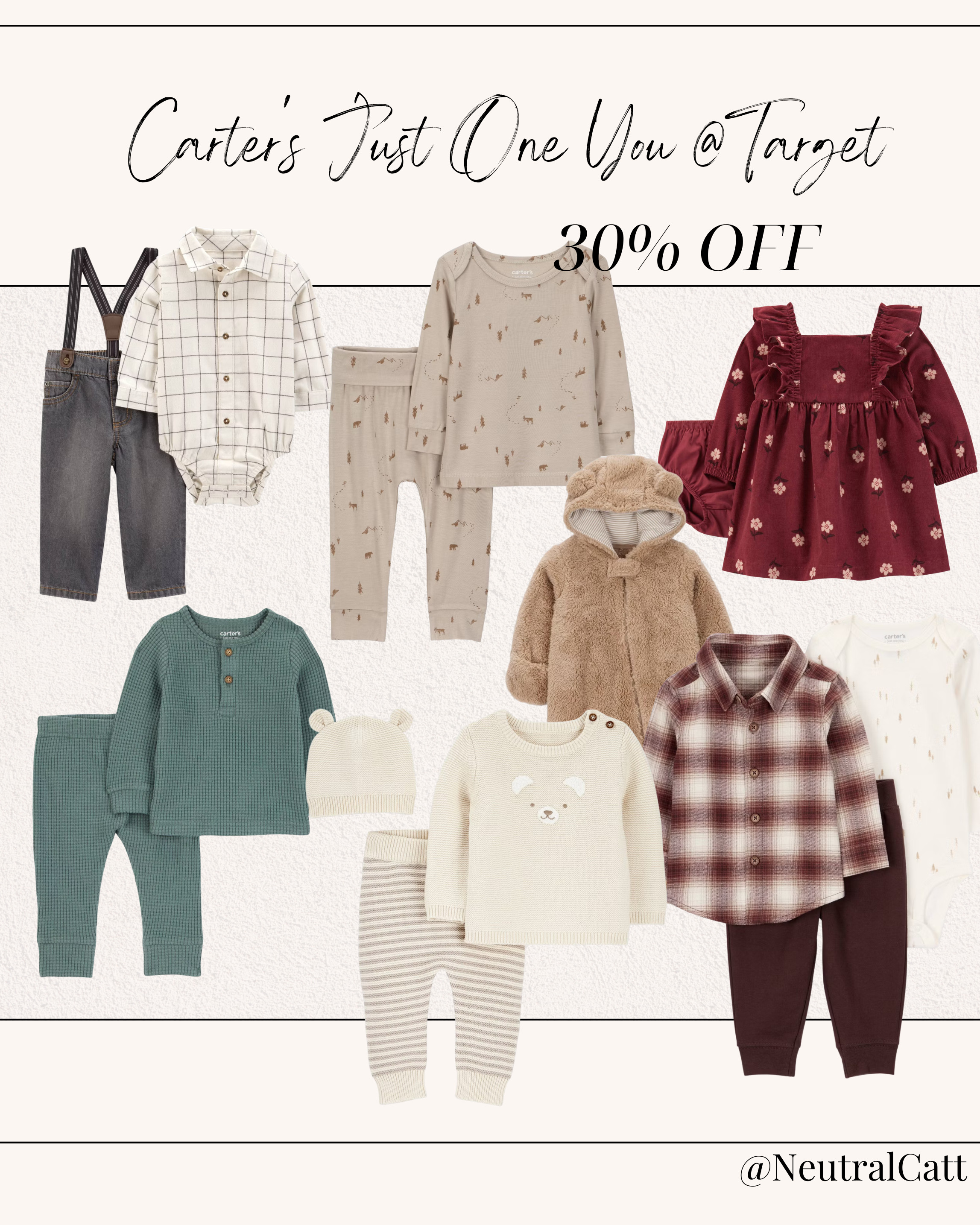 So many cute fall /winter baby outfits on sale 30% Carters just for you @Target 

 #LTKSaleAlert
